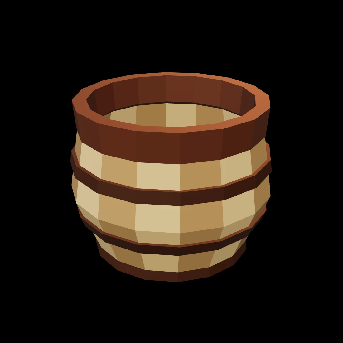 Waste basket — studio render