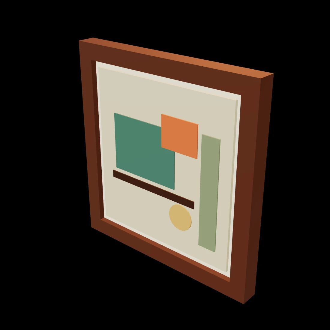 Wall art, small — studio render
