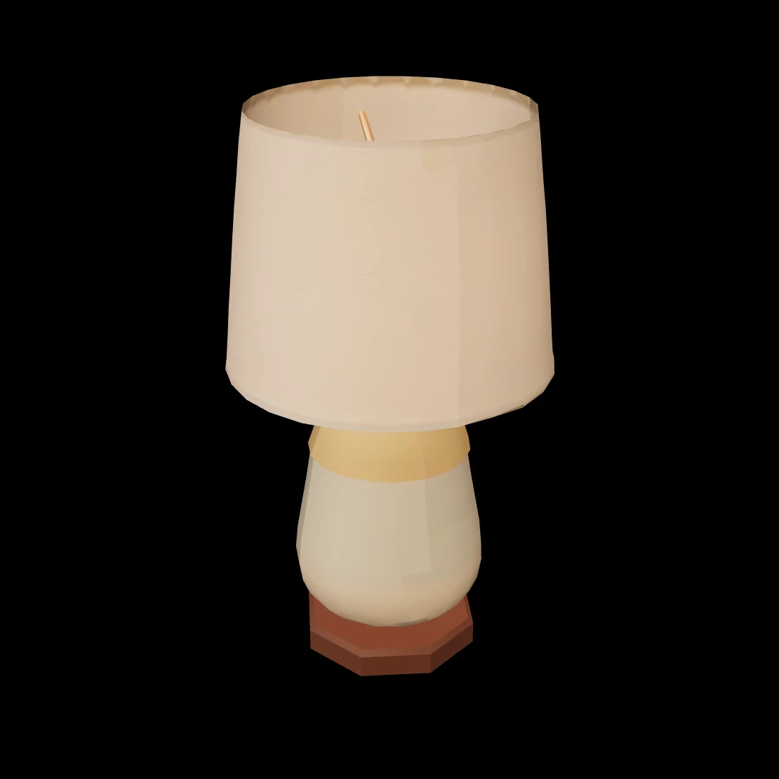 Table lamp — studio render