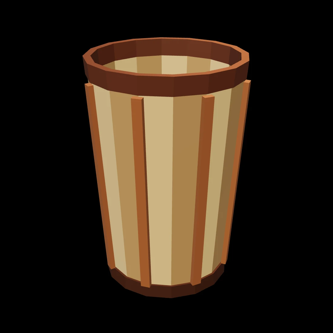 Waste bin — studio render